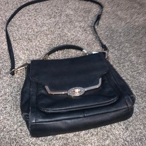 Coach cross body bag with gold hardware